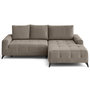 Voir la diapositive 1 : LISA DESIGN Rimini - canapé d'angle droit 4 places convertible avec coffre en tissu texturé