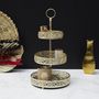 Voir la diapositive 2 : Paris Prix Plateau de Présentation Déco  3 Étages  43cm Or