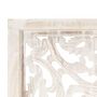 Voir la diapositive 3 : VIDAXL Cloison de separation 3 panneaux Blanc 120x165 cm Bois manguier