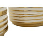 Voir la diapositive 3 : Paris Prix Lot de 2 Vases en Céramique  Blom  23cm Or & Blanc