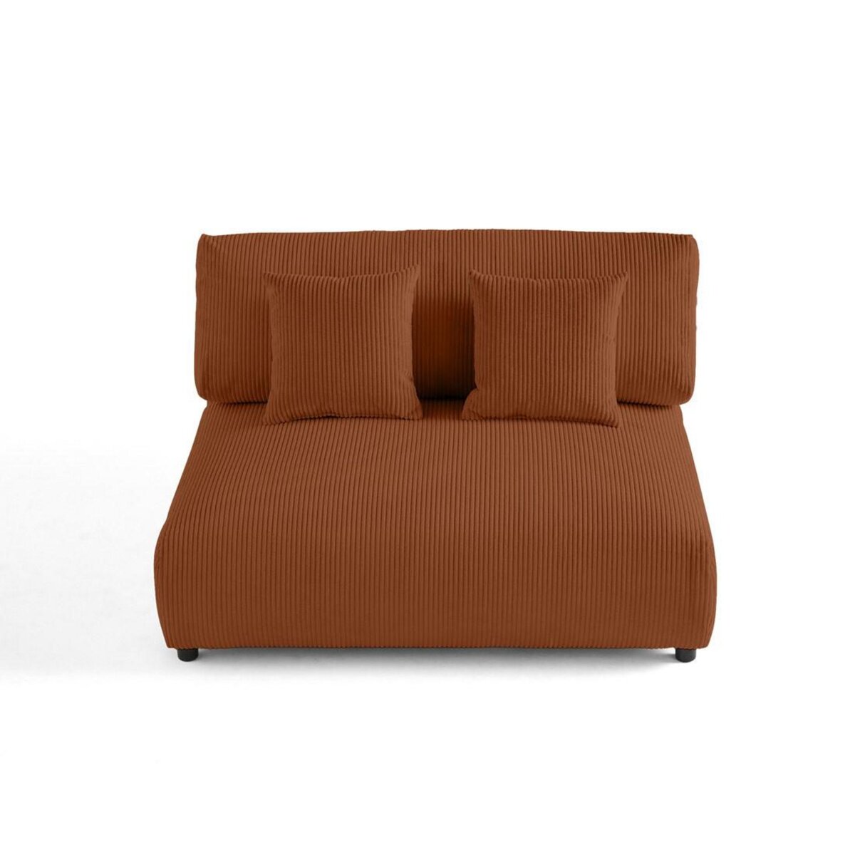 LISA DESIGN Garance - module d'assise 2 places - en velours côtelé