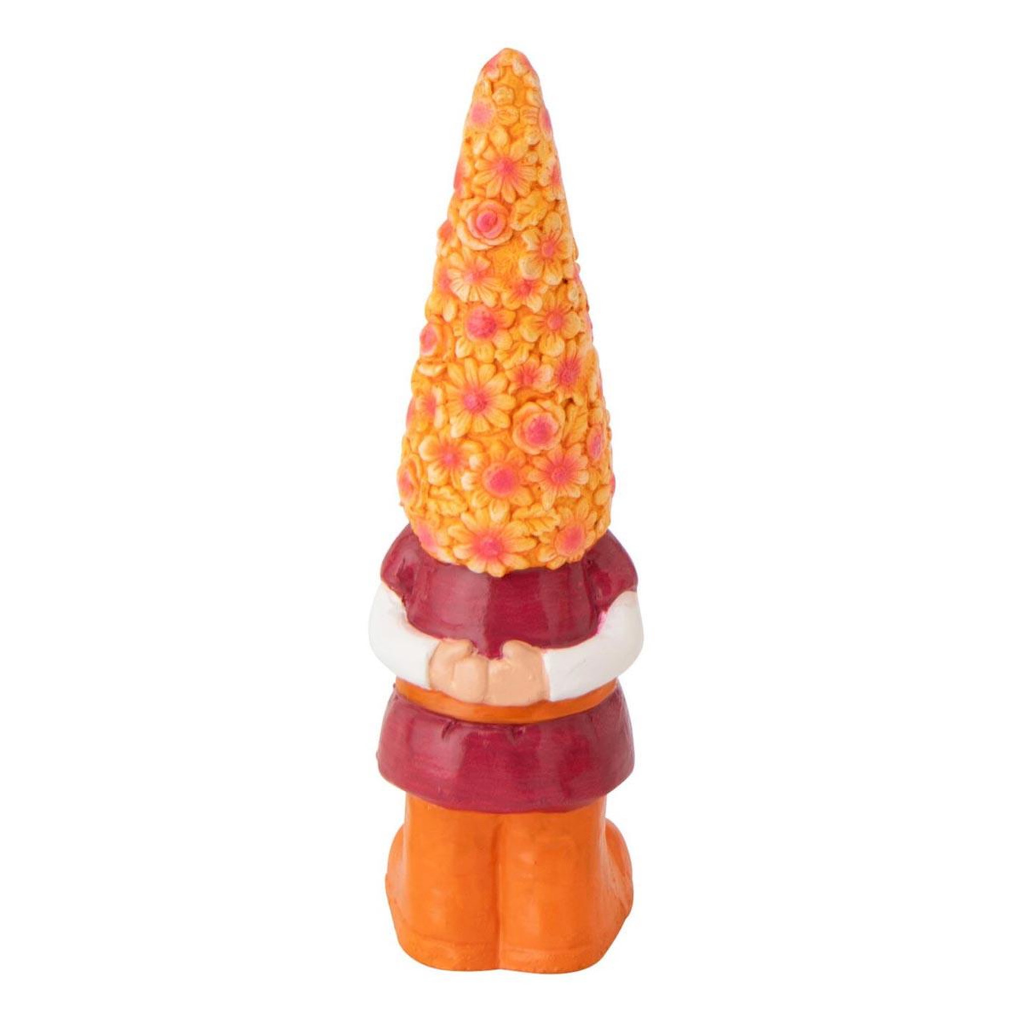 Voir la diapositive 2 : J-LINE Statuette lutin d'extérieur  ginger  35cm multicolore