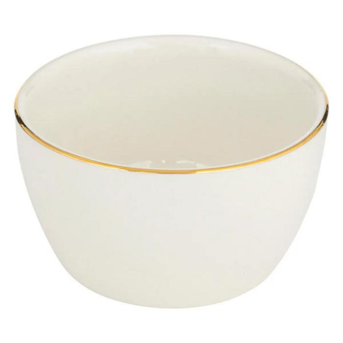 SECRET DE GOURMET Service Apéritif 4 Pièces en Céramique  Arya  9cm Blanc