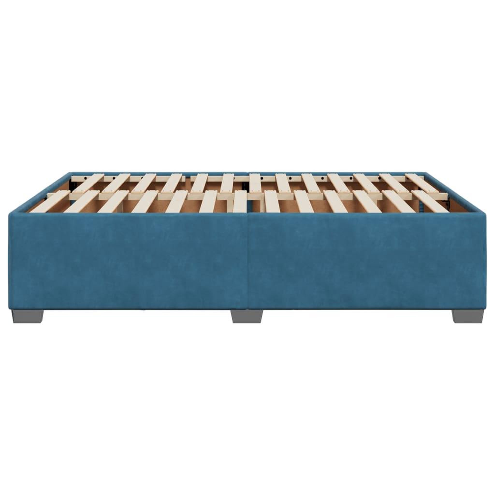 Voir la diapositive 5 : VIDAXL Cadre de lit sans matelas bleu 140x190 cm velours