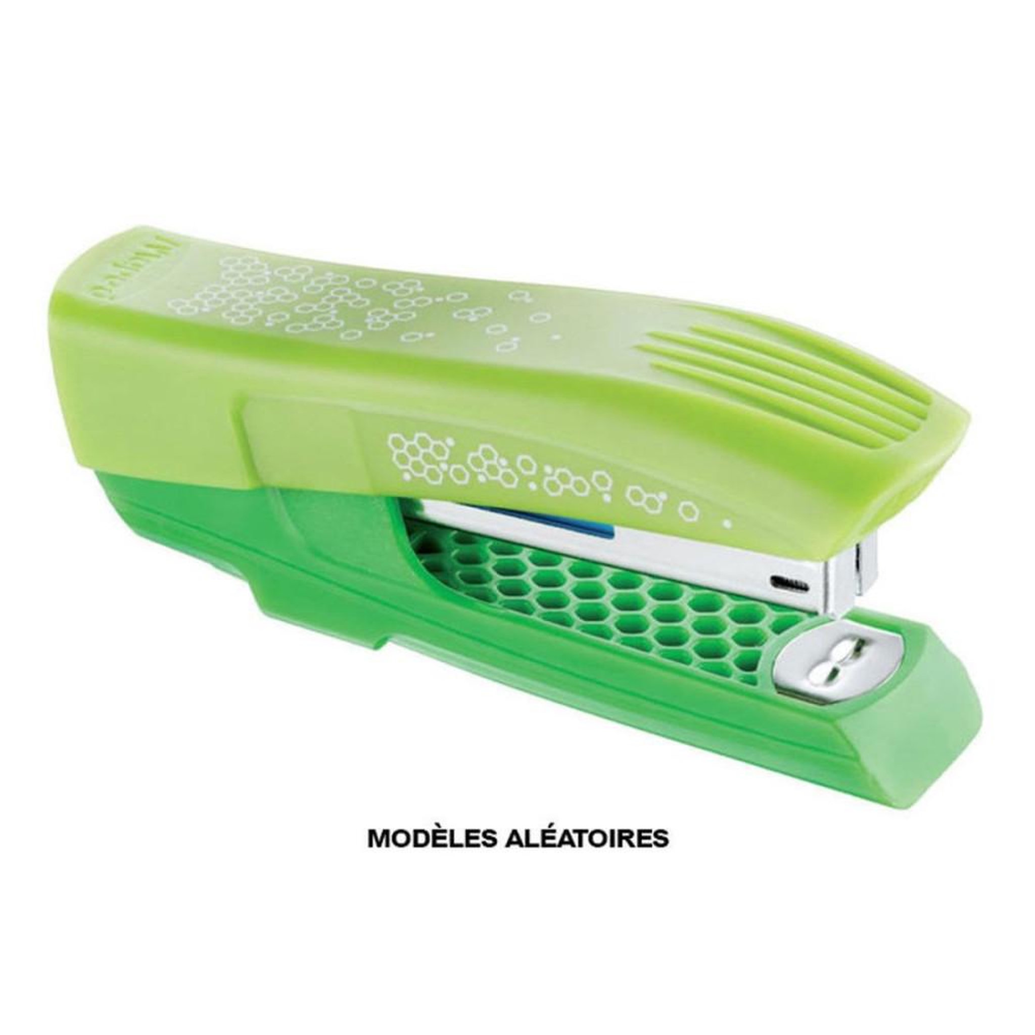 Voir la diapositive 2 : MAPED Agrafeuse de poche en plastique recyclé 97% couleurs assorties, agrafes N°10 compatibles N°15, capacité 15 feuilles, profondeur 43 mm, charge 88 agrafes