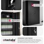 Voir la diapositive 5 : tectake Armoire de classement en acier lâqué époxy noir
