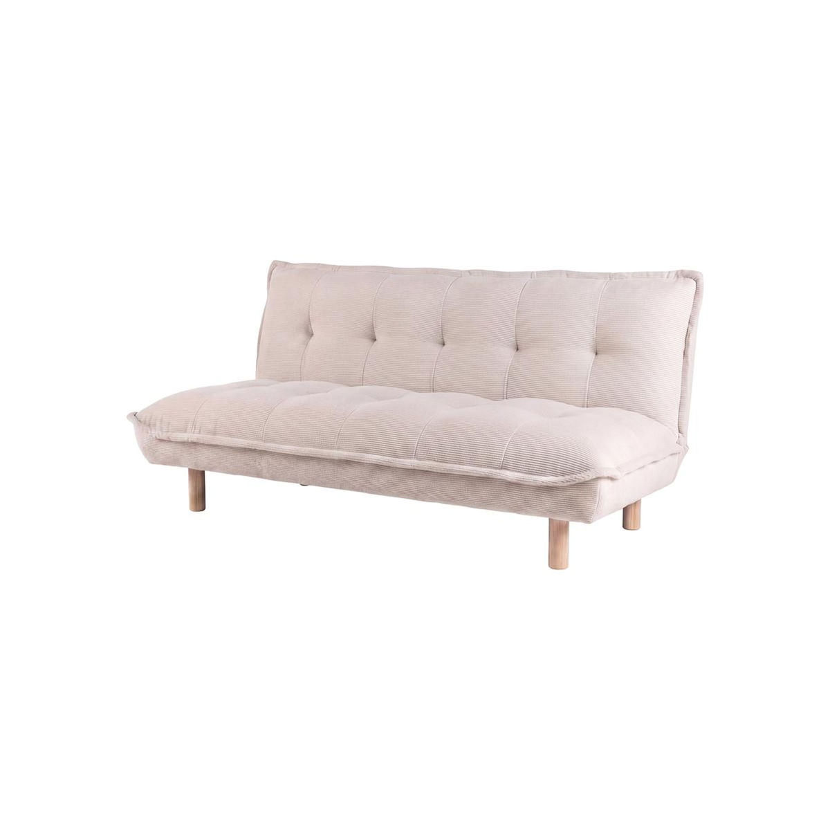 Paris Prix Canapé Convertible 2 Places  Gertrud  182cm Beige