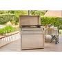 Voir la diapositive 4 : FORGE ADOUR Plancha gaz Premium 75 Inox 3 brûleurs à poser 75.5x41 cm