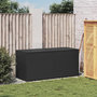 Voir la diapositive 3 : VIDAXL Boîte de rangement de jardin noir 283L resine tressee