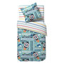 Voir la diapositive 2 : Parure housse de couette enfant en polycoton FUSEE