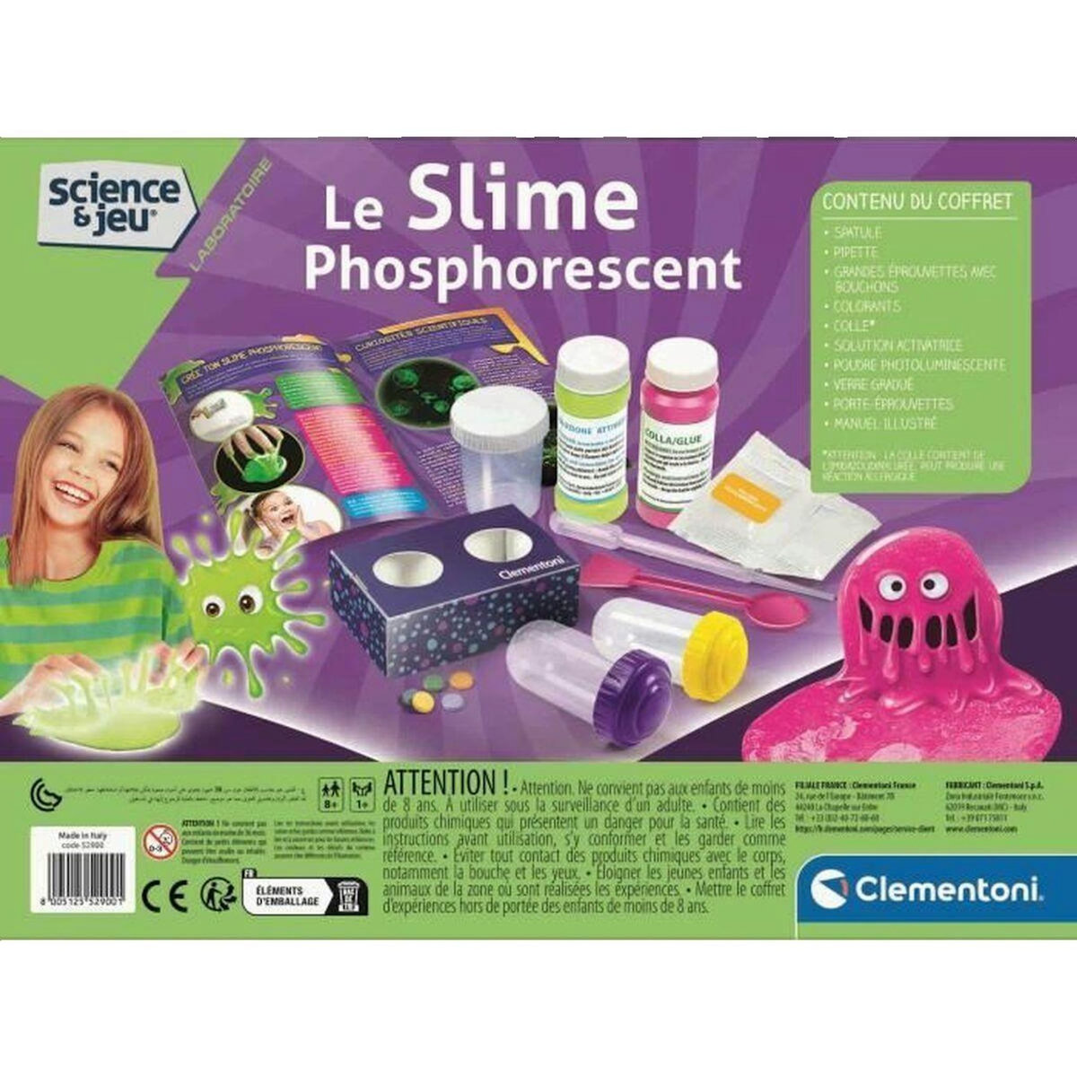 CLEMENTONI Jouet d'éveil Clementoni limo fosforescente