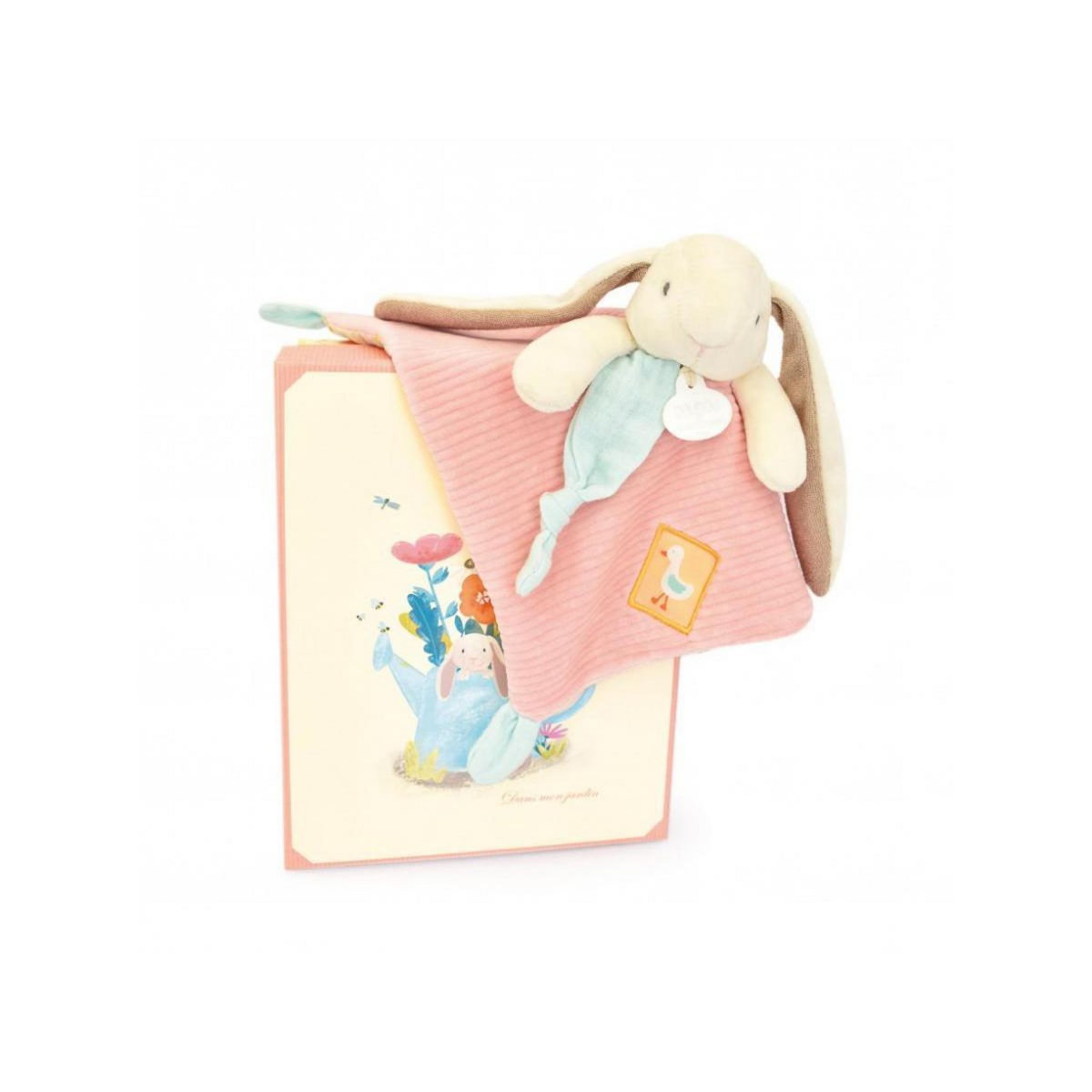 DOUDOU ET COMPAGNIE Doudou Lapin Ciboulette 27 cm - Compagnon Doux et Sûr pour Bébé