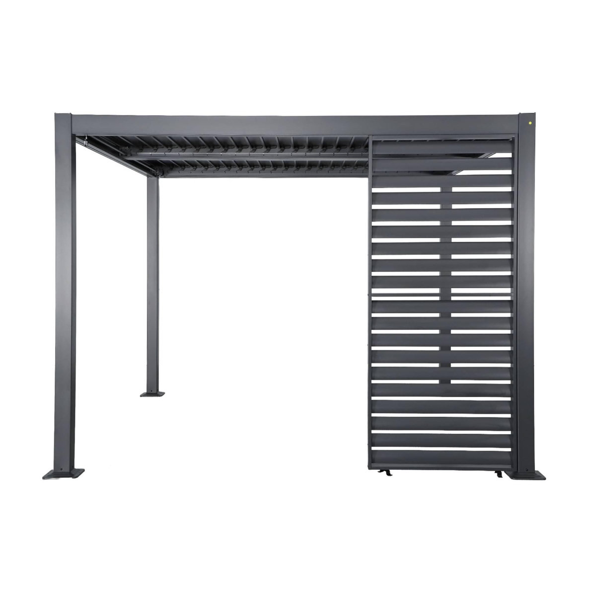 SWEEEK Persienne 100cm pour pergola bioclimatique aluminium anthracite Palace