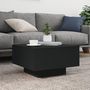 Voir la diapositive 5 : VIDAXL Table basse avec lumières LED noir 55x55x31 cm