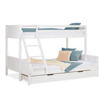 HomeStyle4U Lit blanc superposé avec tiroir 90x200