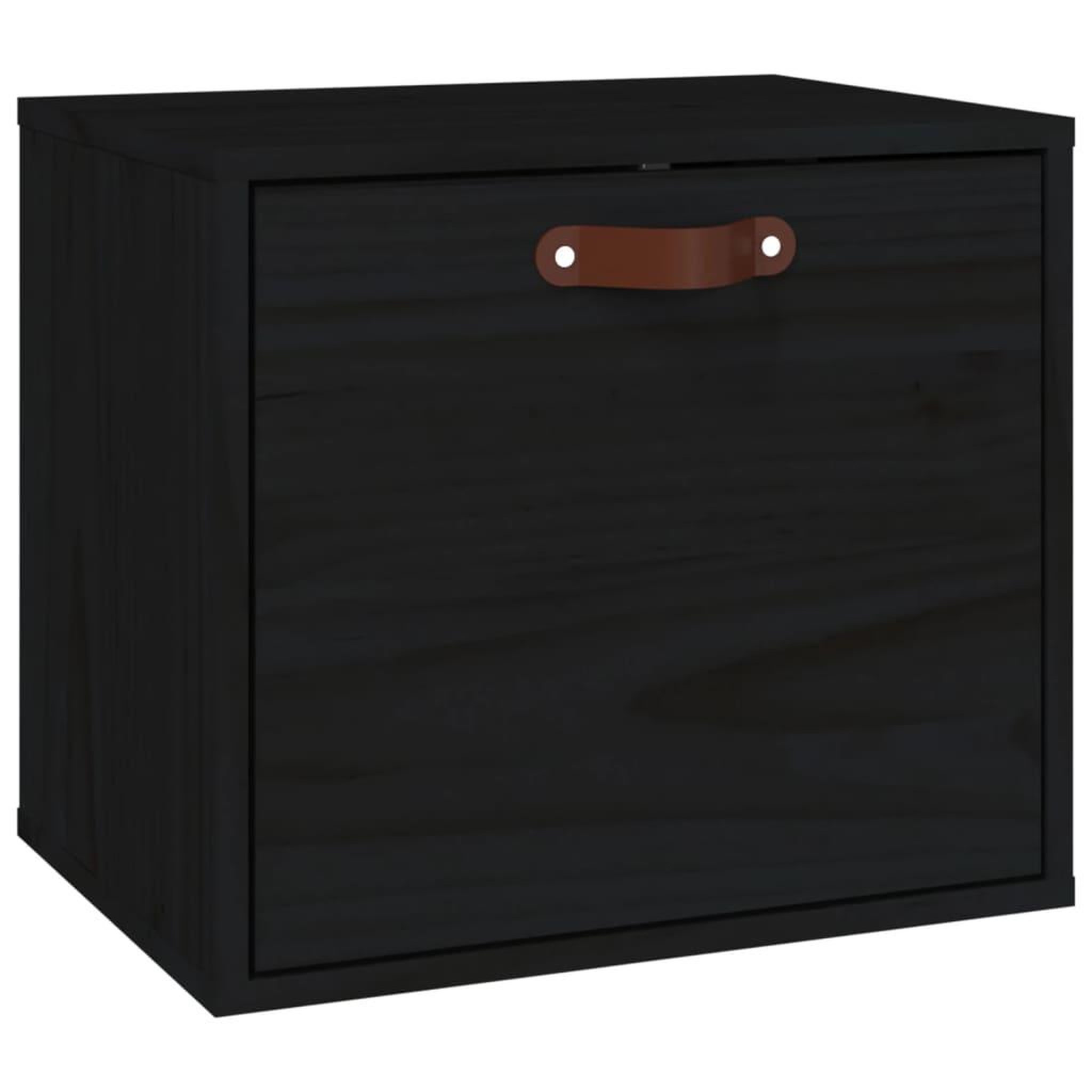 Voir la diapositive 2 : VIDAXL Armoire murale Noir 40x30x35 cm Bois de pin massif