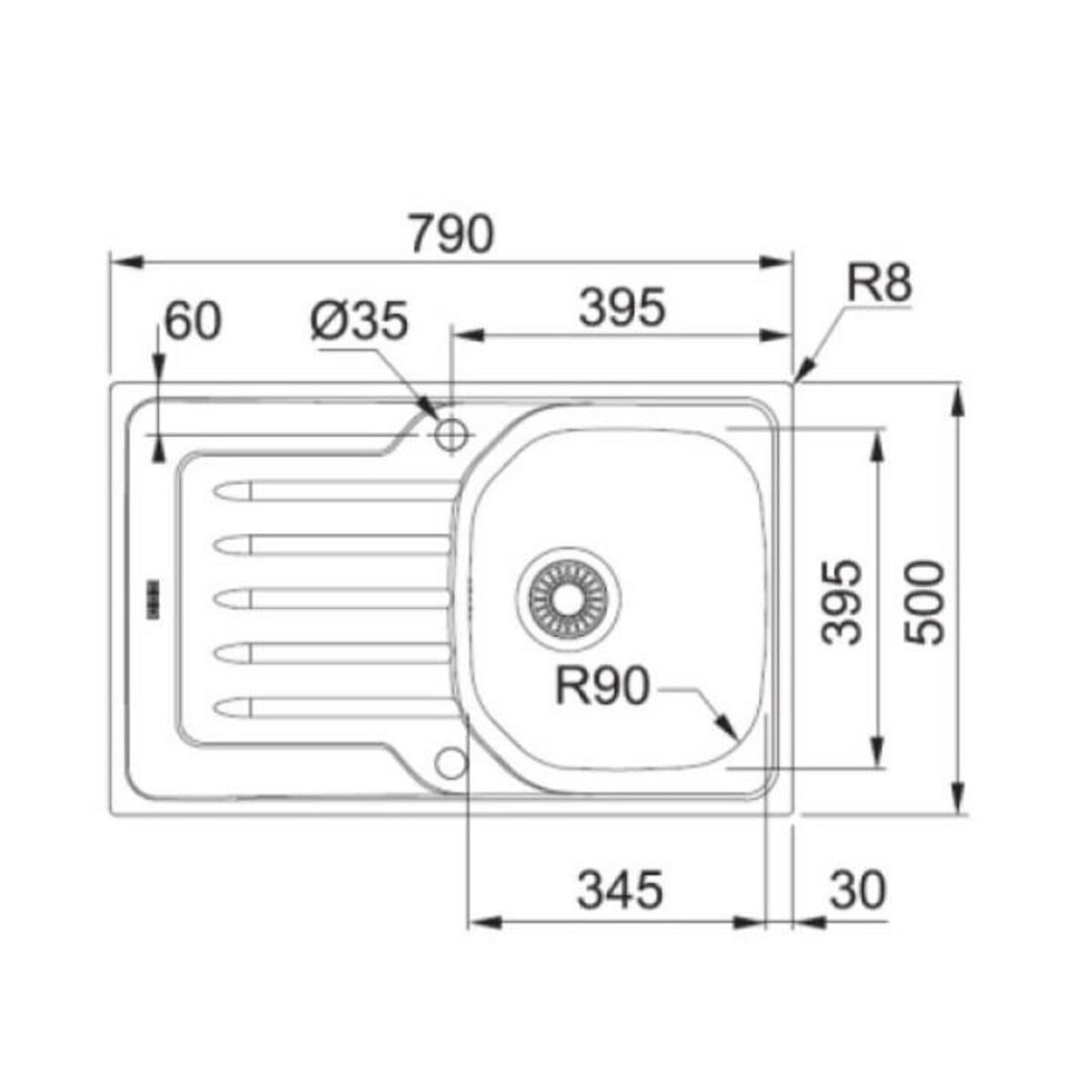 franke Pack évier inox + mitigeur chromé - 894184