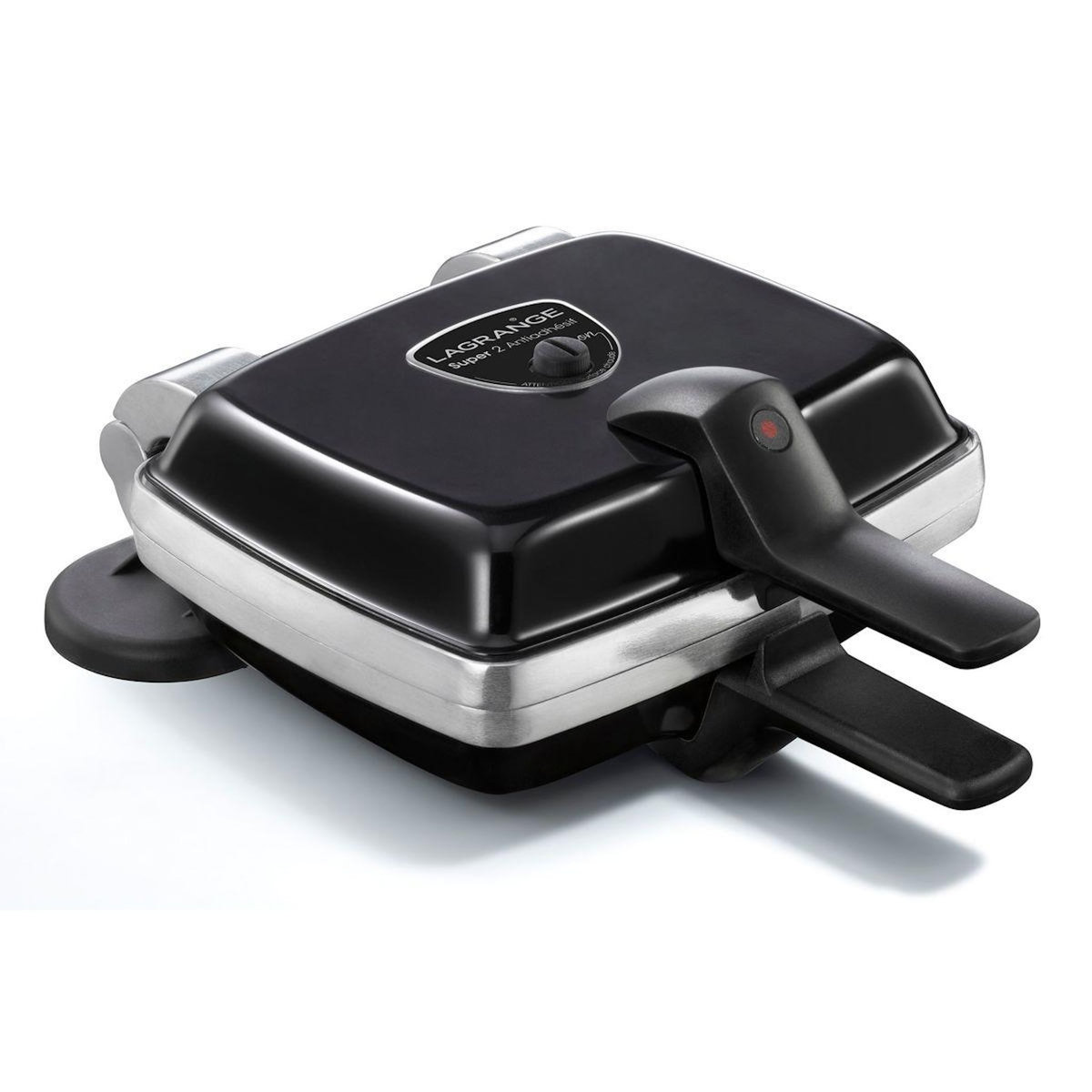 LAGRANGE Gaufrier super 2 antiadhésif noir gaufres +GT+CM