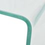 Voir la diapositive 4 : VIDAXL Table basse 49,5 x 50 x 45 cm Verre trempe Transparent