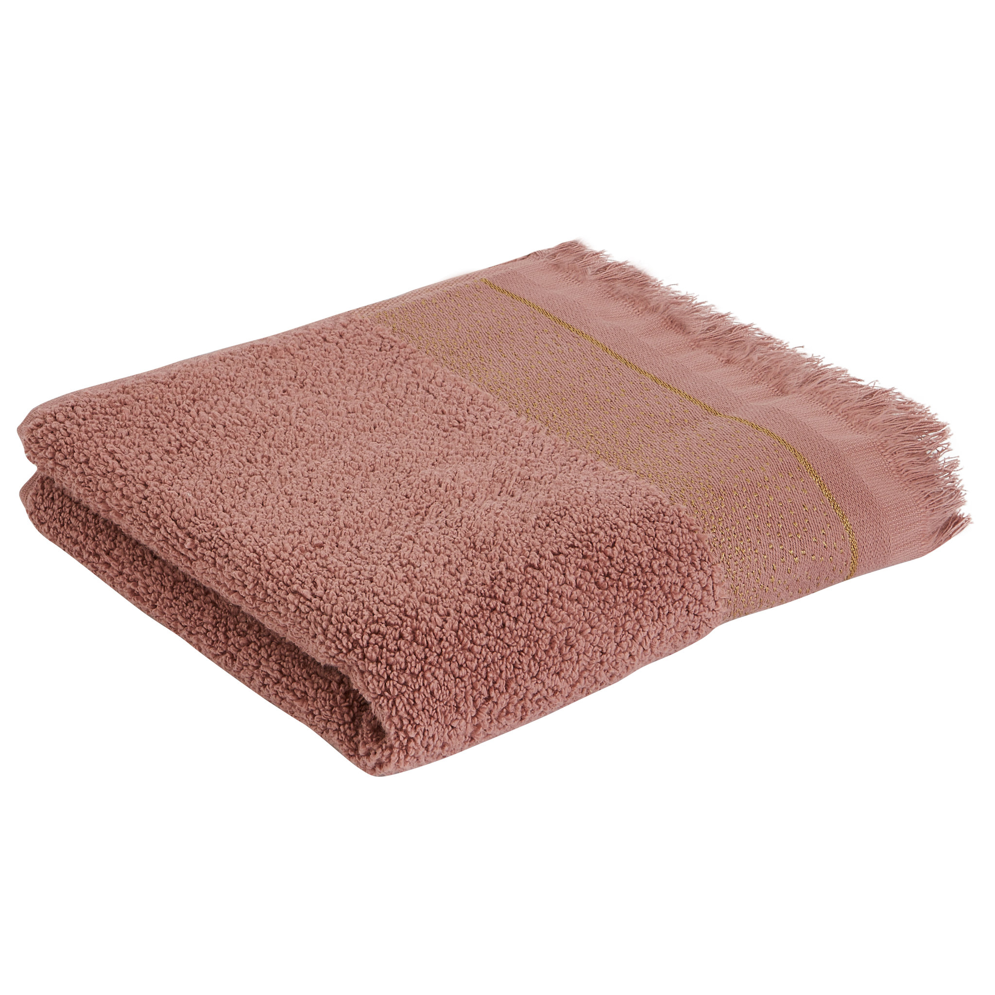 Voir la diapositive 1 : ACTUEL Serviette invité unie en coton qualité zéro twist 500 g/m²