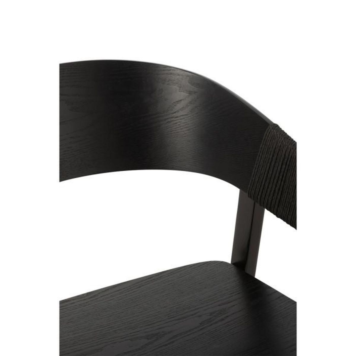 Paris Prix Chaise en Bois  Naga  76cm Noir