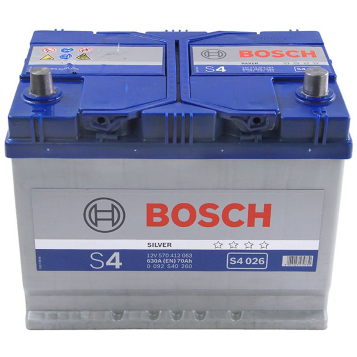 BOSCH Batterie Bosch S4026 70Ah 630A BOSCH pas cher 