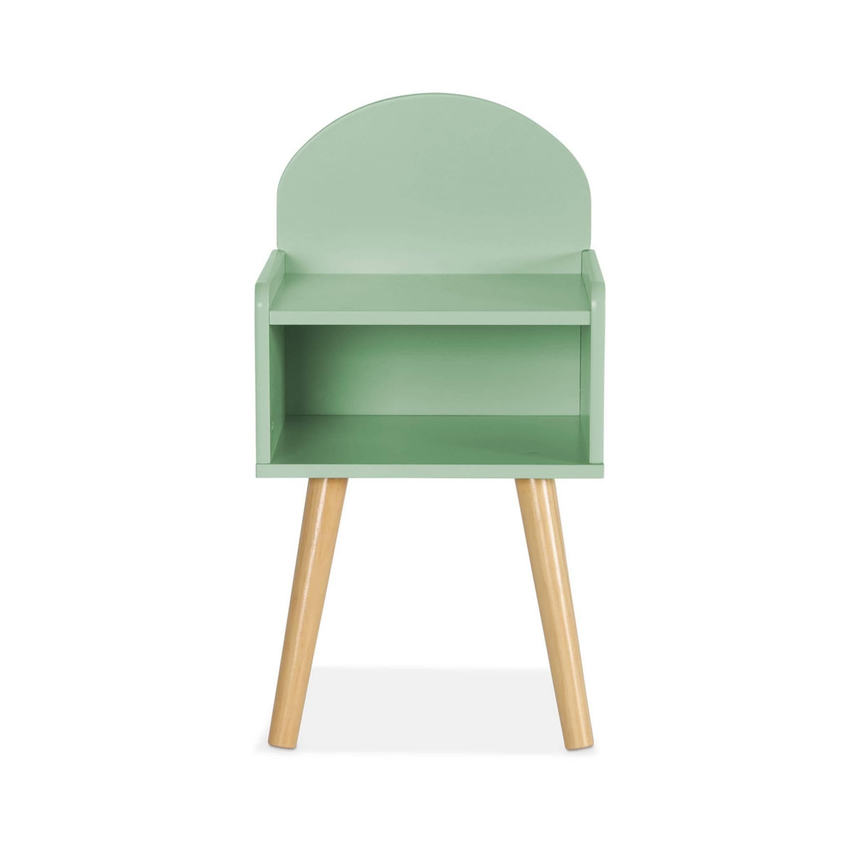 SWEEEK Table de chevet chambre enfant. vert. pieds en pin
