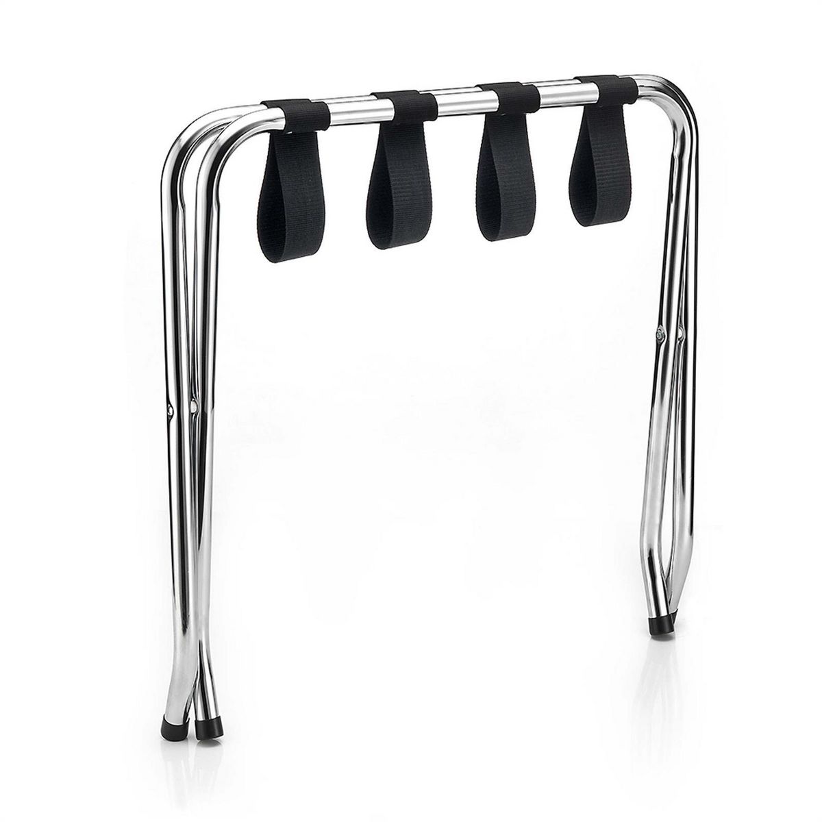 IDIMEX Porte-valise LUGGAGE, structure pliable en métal chromé