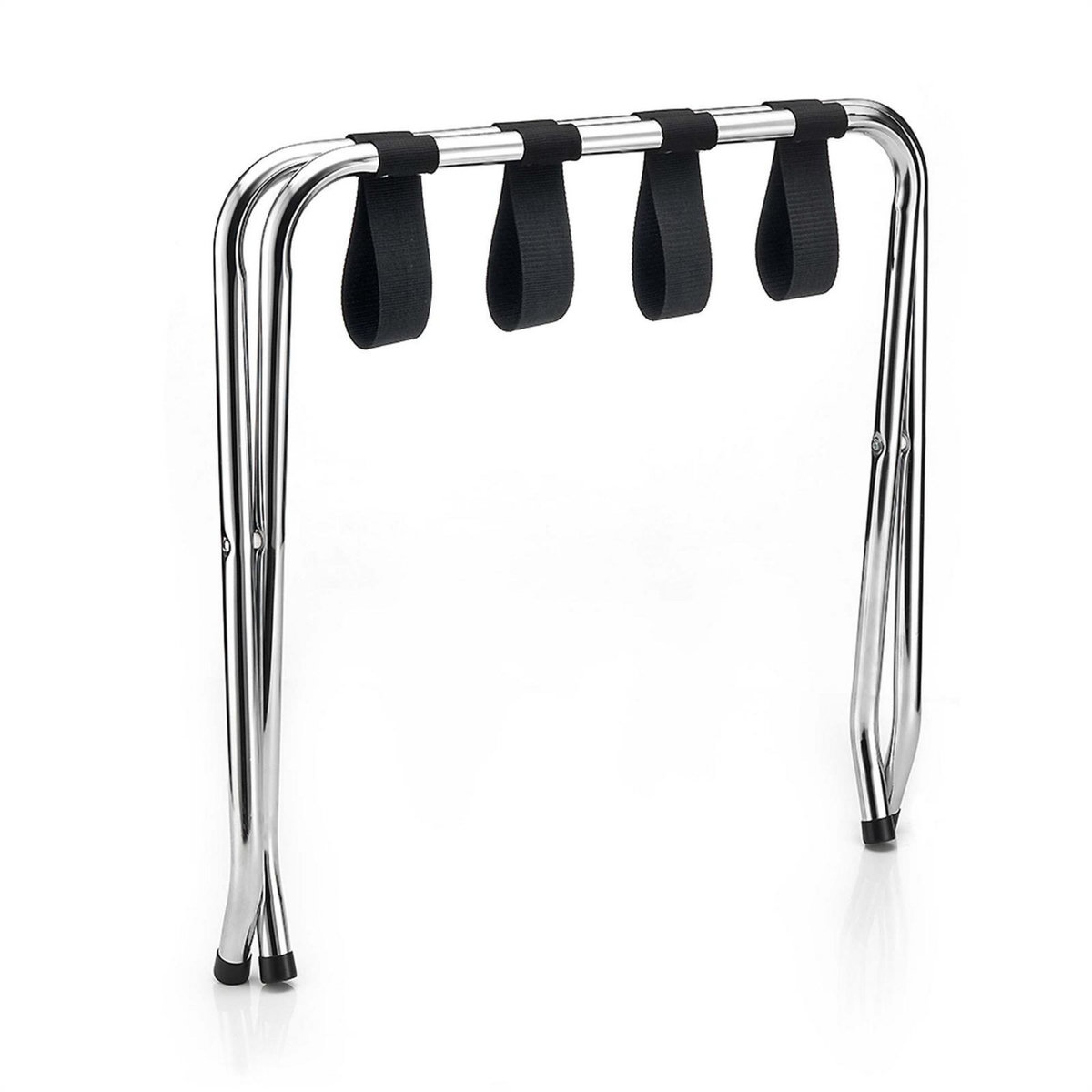 IDIMEX Porte-valise LUGGAGE, structure pliable en métal chromé