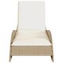 Voir la diapositive 4 : VIDAXL Chaise longue avec coussin beige 60x205x73 cm resine tressee
