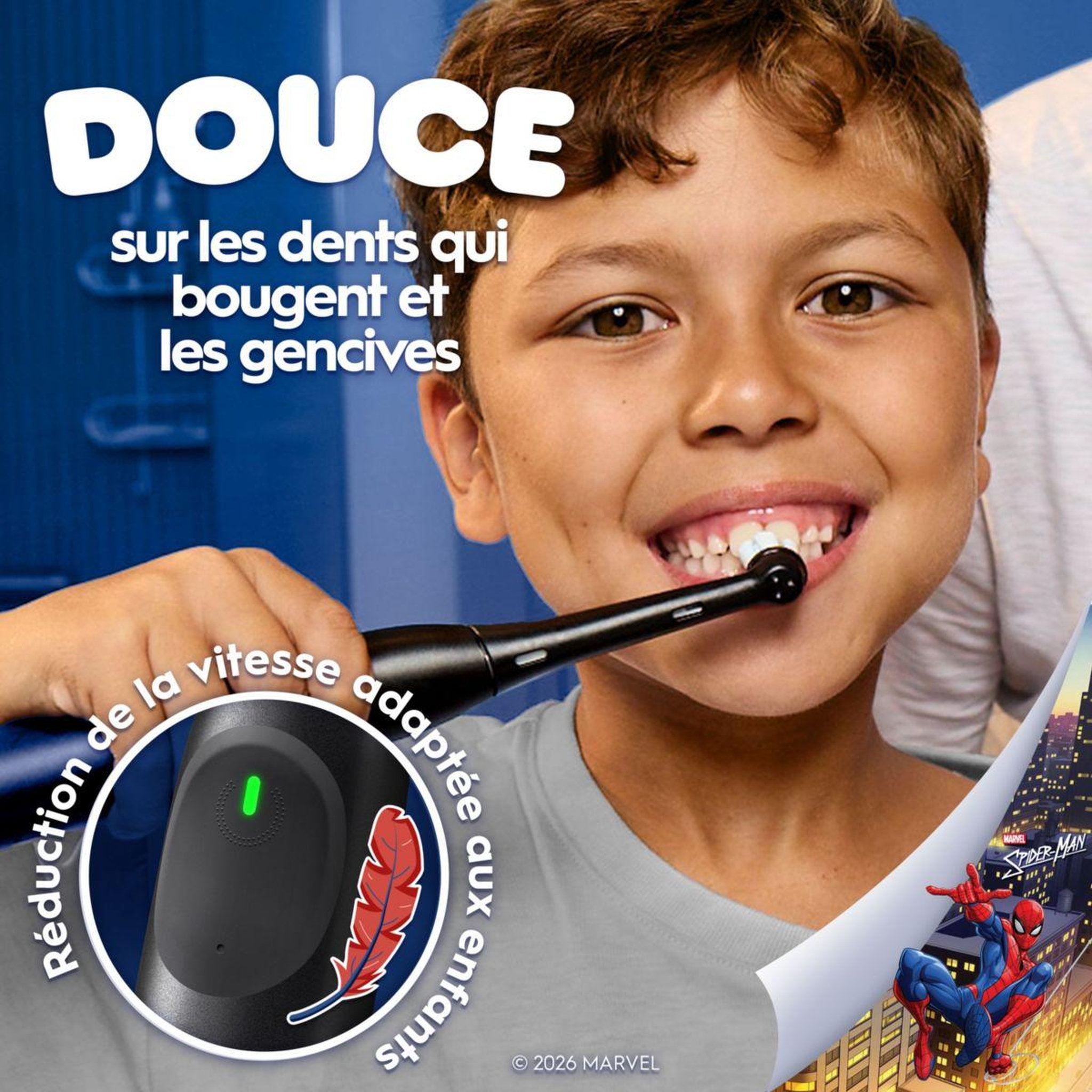 Voir la diapositive 4 : ORAL B Brosse à dents électrique io2 kids spiderman + travel case