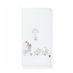 INTERBABY Parure Lit Bébé Amovible Girafe-Bicicleta - bleu