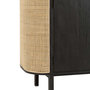 Voir la diapositive 6 : Paris Prix Buffet 3 Portes en Rotin  Molly  180cm Noir & Beige