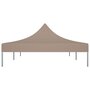 VIDAXL Toit de tente de reception 6x3 m Taupe 270 g/m^2