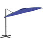 Voir la diapositive 5 : VIDAXL Parasol cantilever a LED Bleu azure 400x300 cm
