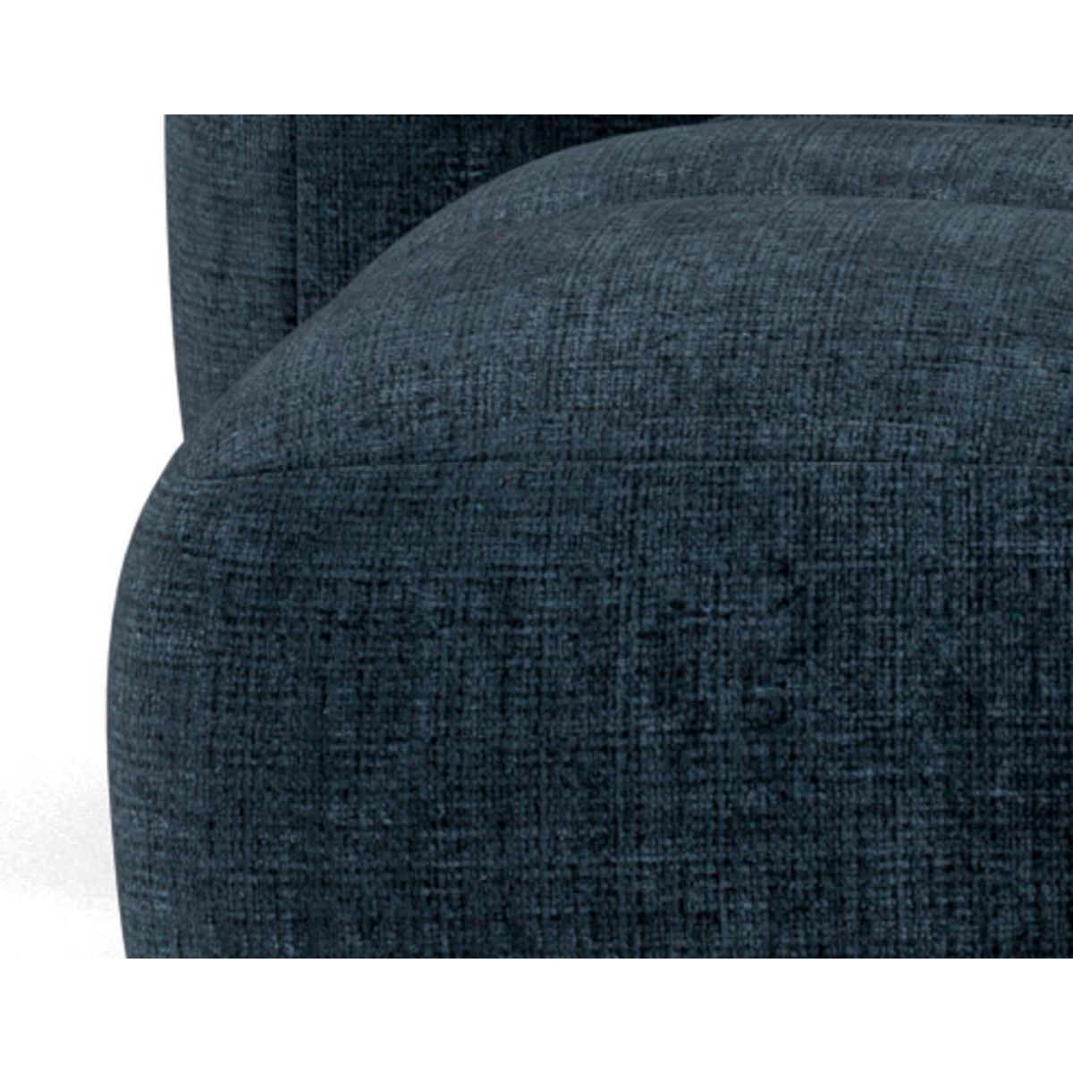 LISA DESIGN Grace - canapé modulable d'angle réversible 4 places en velours texturé