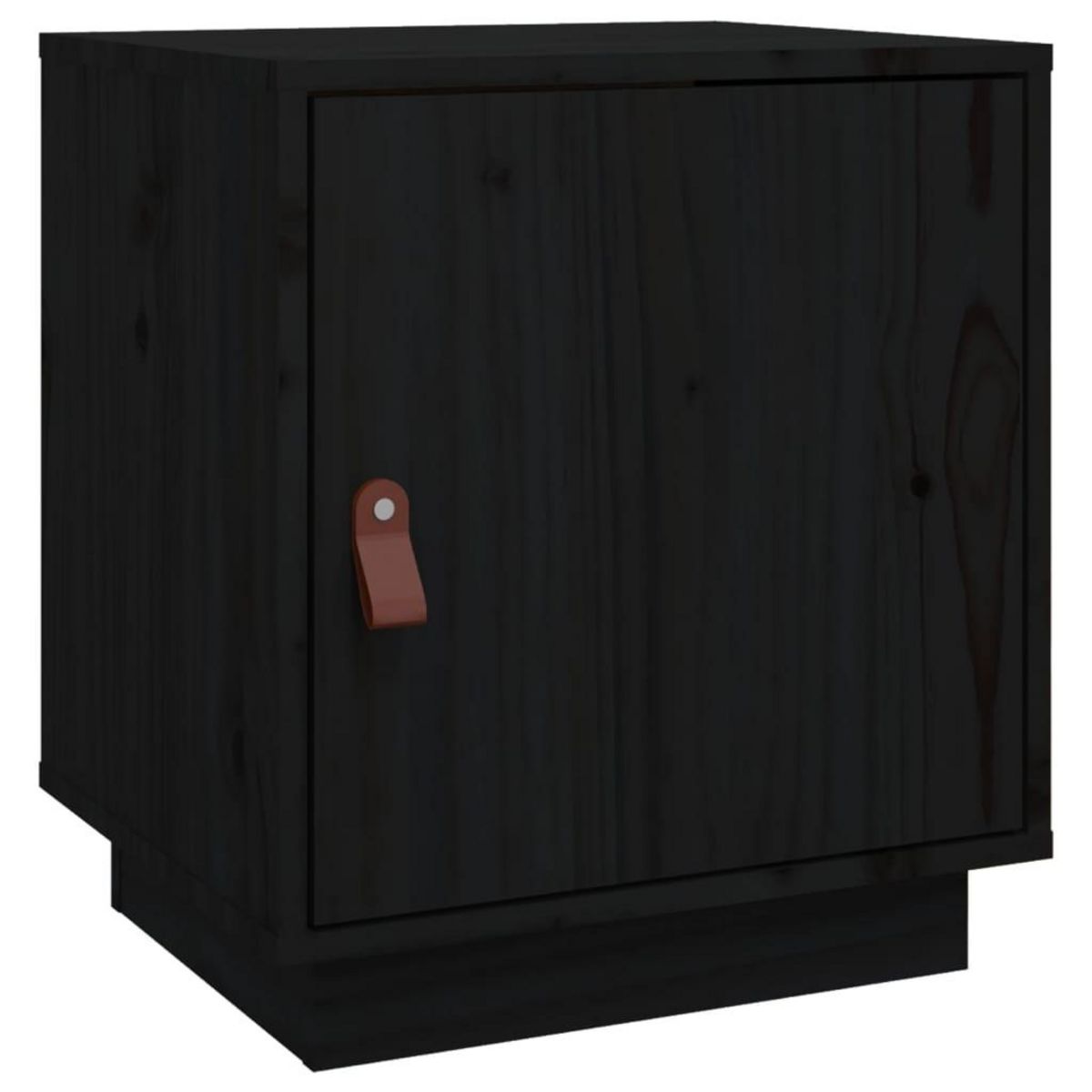 VIDAXL Table de chevet Noir 40x34x45 cm Bois de pin massif