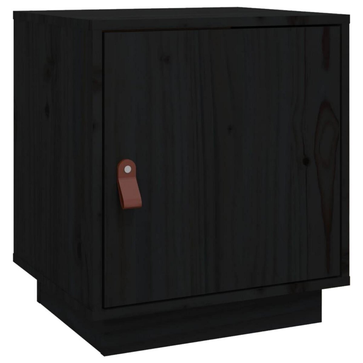 VIDAXL Table de chevet Noir 40x34x45 cm Bois de pin massif