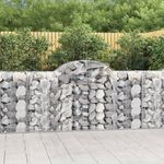 VIDAXL Paniers a gabions arques 7 pcs 200x50x100/120 cm fer galvanise