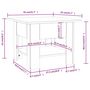 Voir la diapositive 6 : VIDAXL Table basse blanc 55x55x42 cm bois d'ingenierie