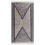 Voir la diapositive 2 : VIDAXL Tapis Noir et gris 120x180 cm Coton