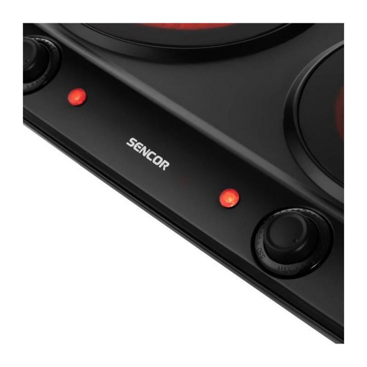 SENCO Plaque de cuisson infrarouge - SENCOR - SCP 2263BK - 2400 W - 2 foyers - Noir
