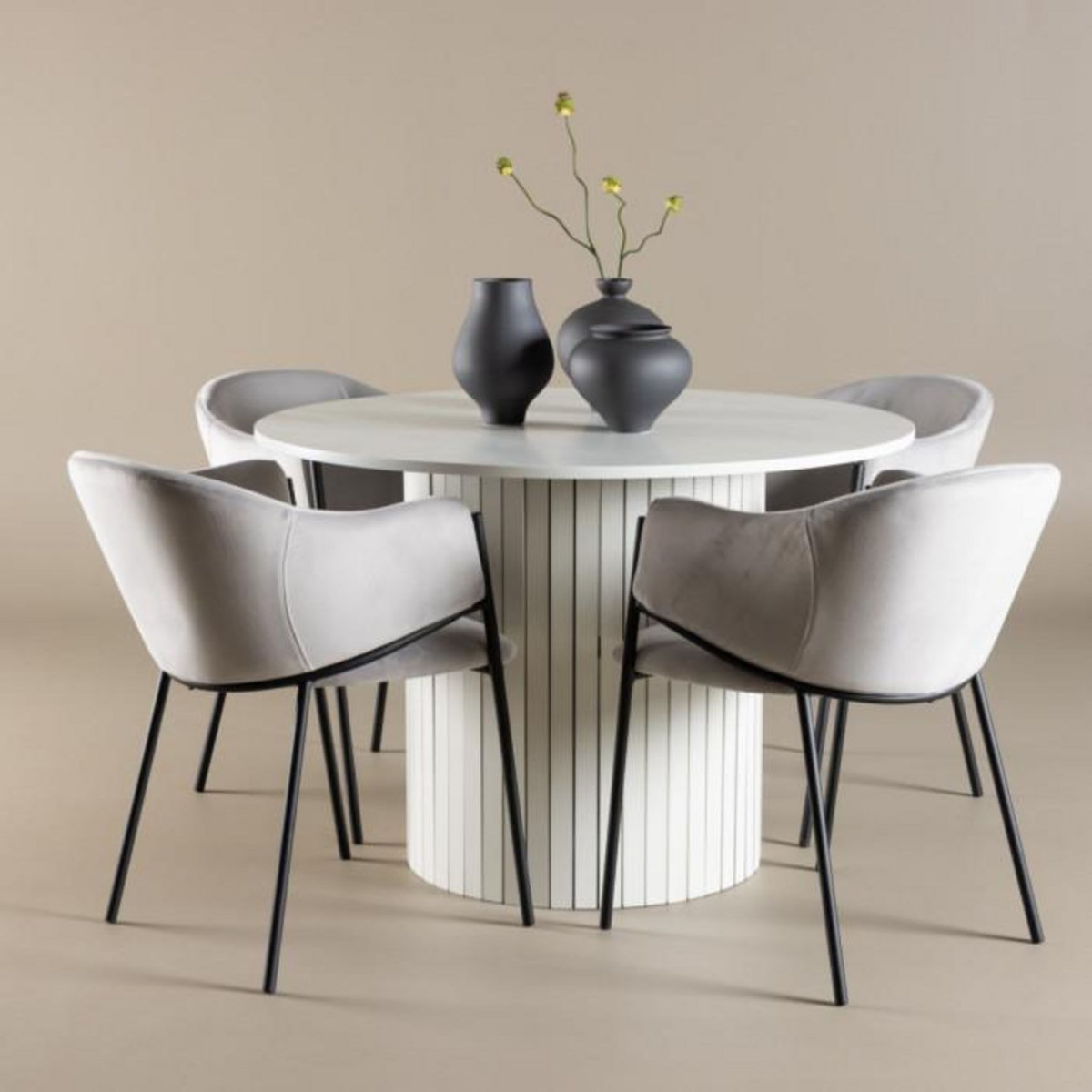 Paris Prix Table à Manger Ronde  Härön  110cm Blanc