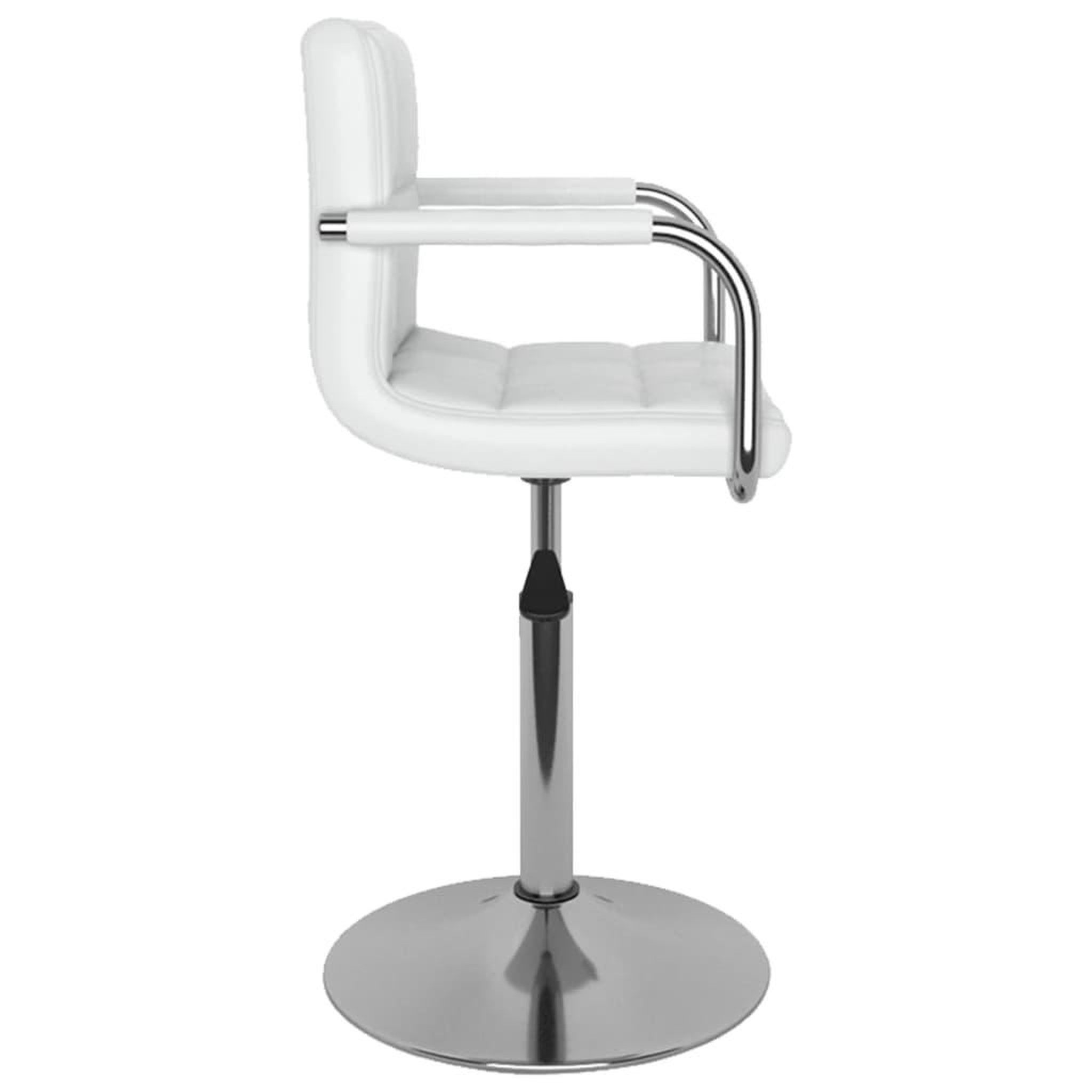 Voir la diapositive 3 : VIDAXL Chaises pivotantes a manger lot de 4 blanc similicuir