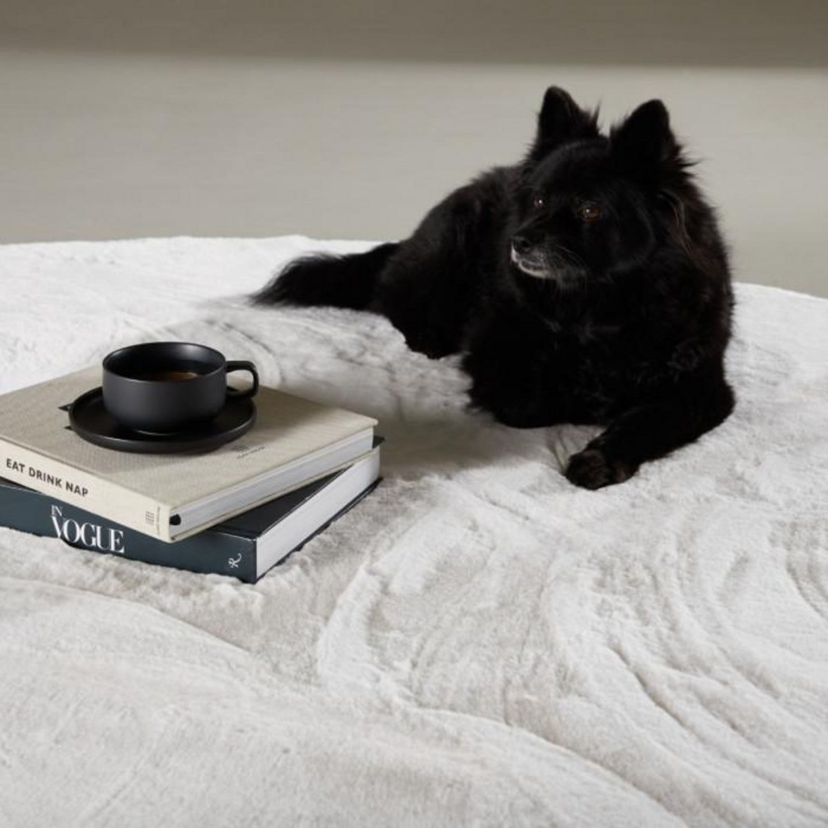 Paris Prix Tapis Rond Design  Nina  200cm Blanc