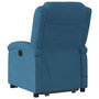 Voir la diapositive 5 : VIDAXL Fauteuil inclinable de massage electrique bleu velours