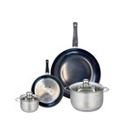 ELO Ensemble de 2 Poêles de cuisson 20 et 32 cm et 2 faitouts 12 et 20 cm Elo Prima Brillant