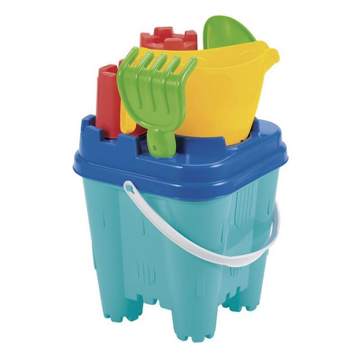 Ecoiffier Jeu de plage Ecoiffier Seau garni château fort 18,5 cm