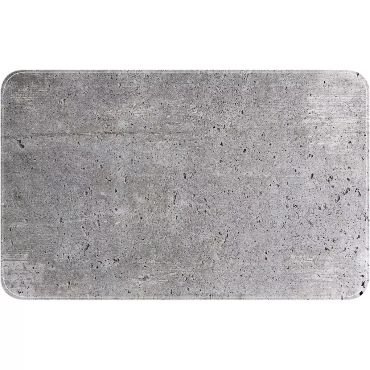Wenko Tapis de baignoire antidérapant design ciment Concrete - L. 70 x l. 40 cm - Gris
