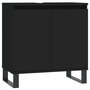 Voir la diapositive 2 : VIDAXL Armoire de salle de bain noir 58x33x60 cm bois d'ingenierie